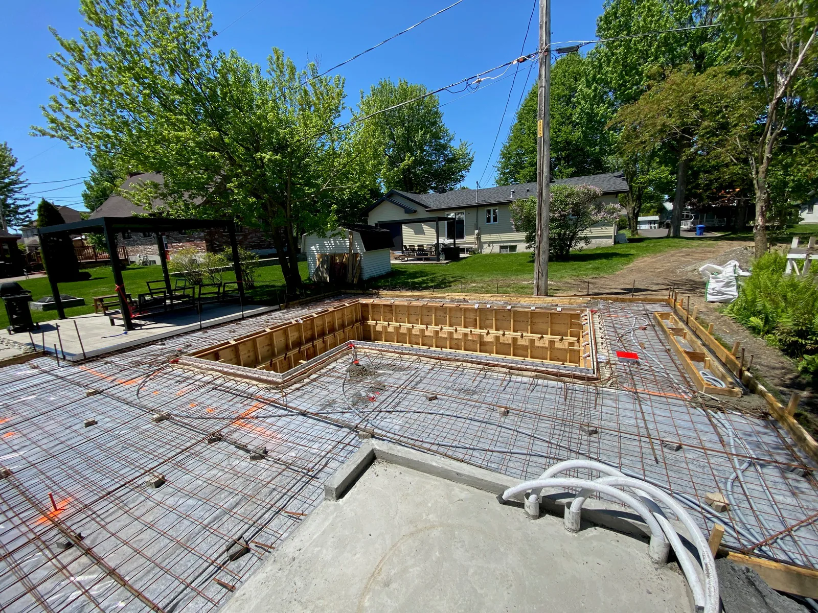 Piscine : armature
