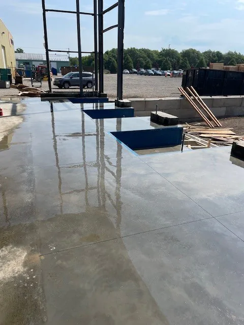 Dalle de béton lissée